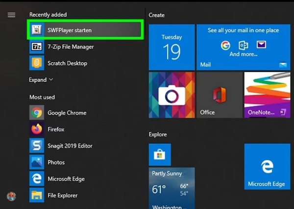 abrir archivo swf con reproductor de archivos3