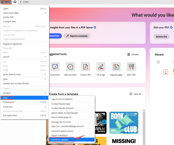 actualizar adobe acrobat