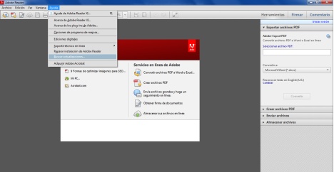 actualizar el adobe acrobat reader 1
