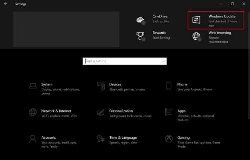 aualizar sistema de windows