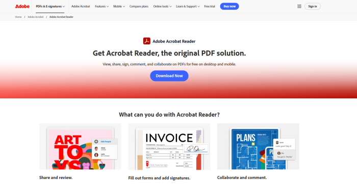 adobe pdf reader