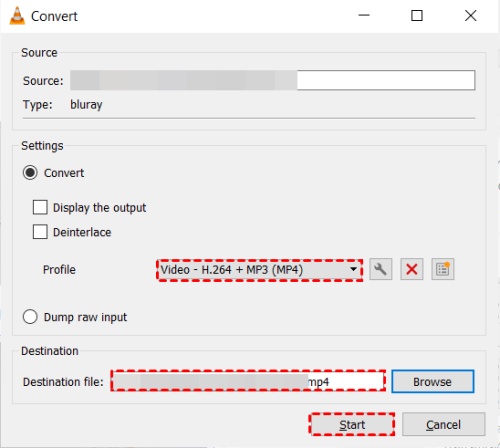 convertir el archivo con vlc