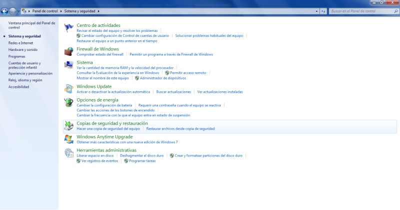 copias de seguridad de windows