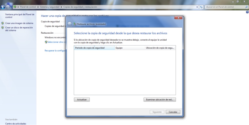 copias de seguridad de windows