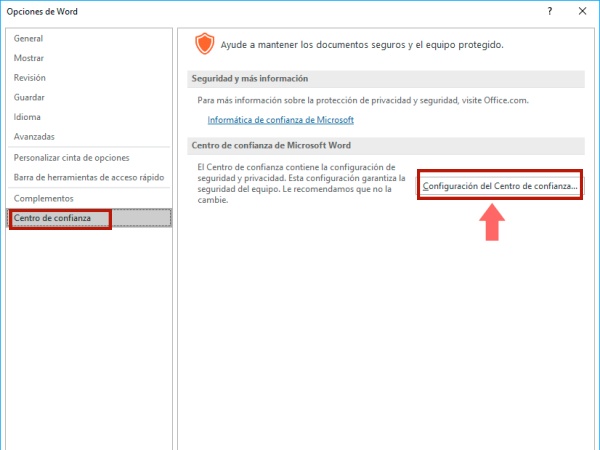 desactivar vista protegida en excel