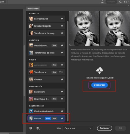 descargar restauracion de fotos en photoshop