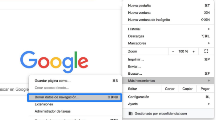 limpiar cache del navegador