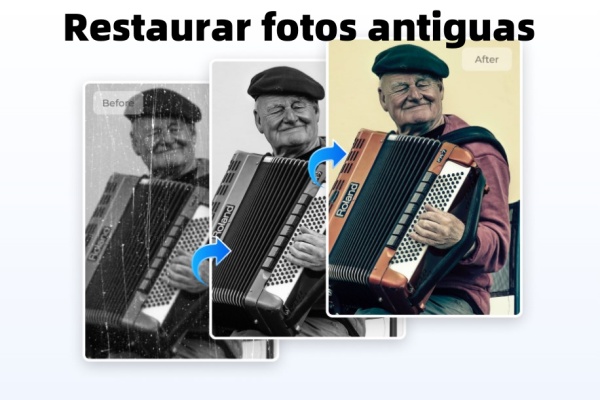 Restauración de Fotos Antiguas con IA Restaurar fotos antiguas con maneras