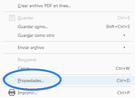 verificar el peso del archivo