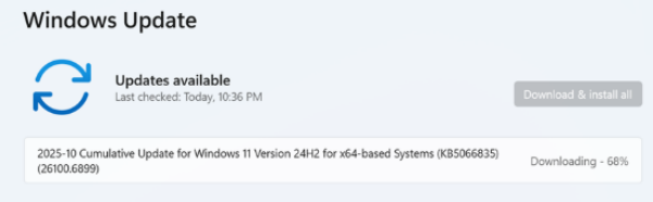 Buscar actualizaciones