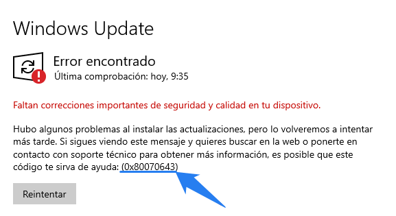 error 0x80070643