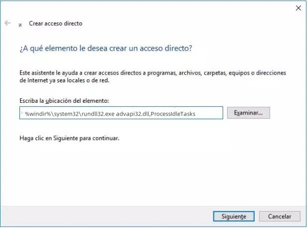 crear acceso directo