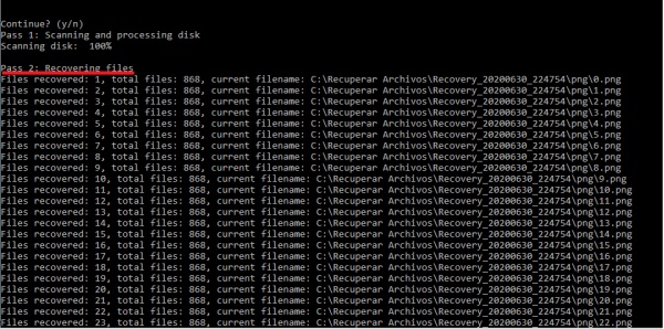 proceso de recuperacion de cmd