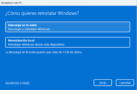 resetear una laptop HP 4