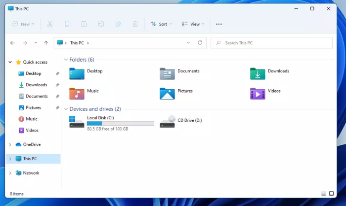 Haz clic en el icono del Explorador