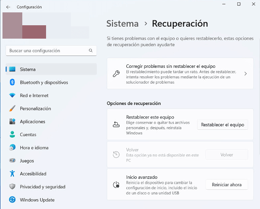 resetear una laptop HP 2