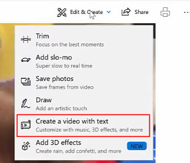 windows photo convertir mov a mp4 paso 2