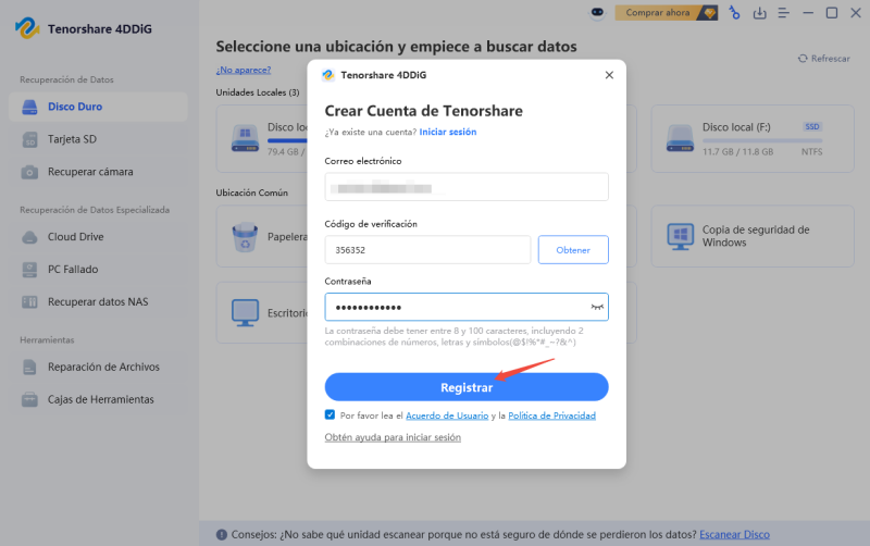 register a 4ddig account