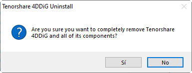 desinstlar 4ddig en windows