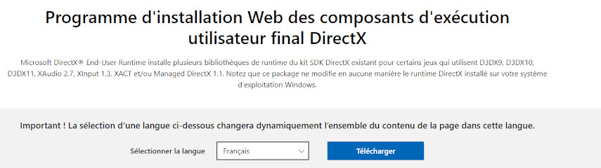 mise a jour de microsoft directx pour corriger d3dcompiler_43 dll not found-1