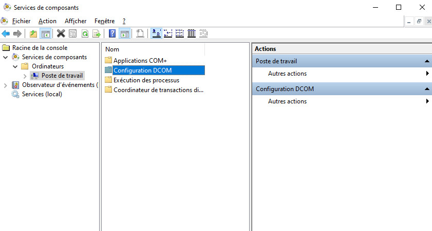 enregistrer les composants dcom