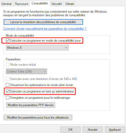 exécuter l'application steam game en tant qu'administrateur
