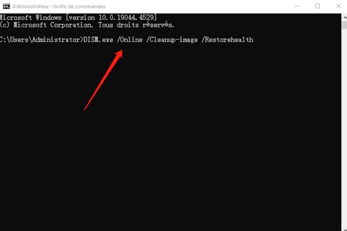 sfc scan invite de commande