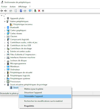réinstaller les pilotes logitech pour corriger l'erreur logilda dll - étape 2