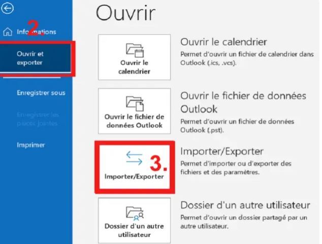 convertir fichier ost en pst avec Outlook-1