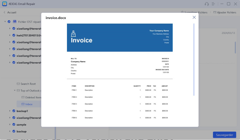 comment utiliser le meilleur outil pour réparer Outlook pst-4ddig email repair-3