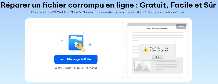 réparation vidéo en ligne gratuite
