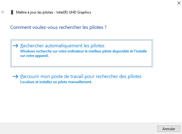 automatically search drivers.