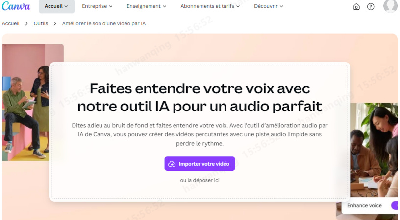 canva - ia amélioration audio gratuit