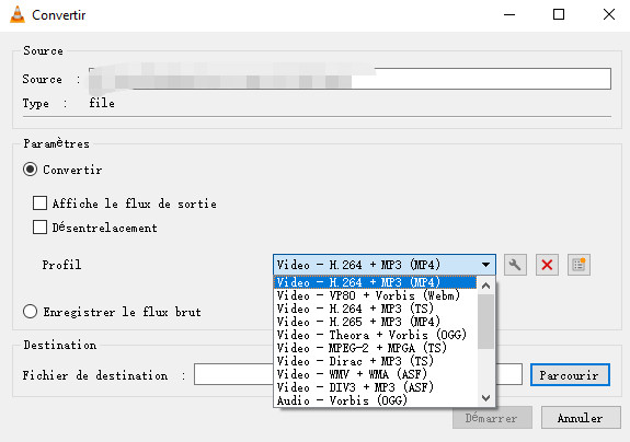 Redimensionner une vidéo avec VLC