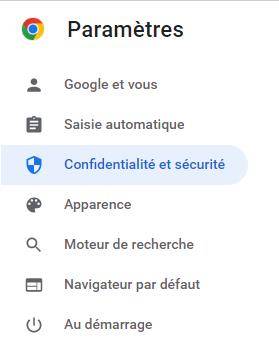 Confidentialité et sécurité