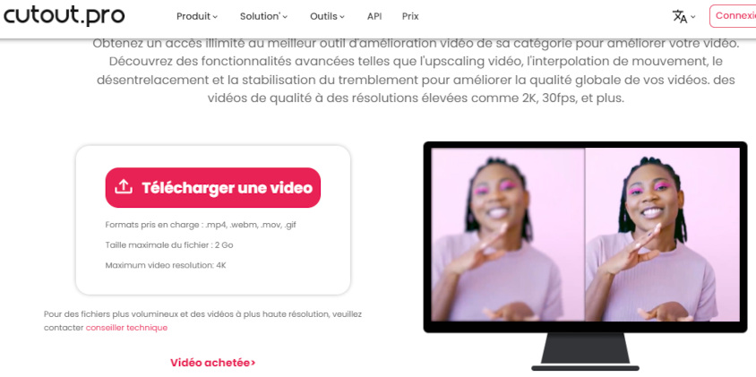 Améliorer la qualité d'une vidéo en ligne gratuitement