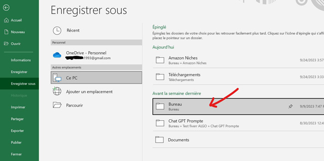 des erreurs ont été détectées lors de l'enregistrement excel