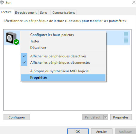 désactiver les améliorations audio pour résoudre le problème de pas de son sur mon pc-1