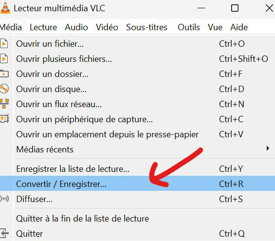 convertir fichiers mp4 avec vlc media player