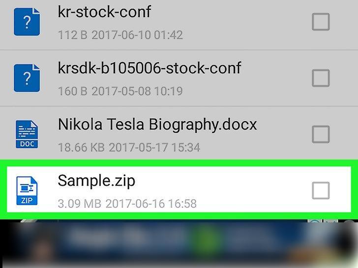 Ouvrir un fichier ZIP sur Android-3