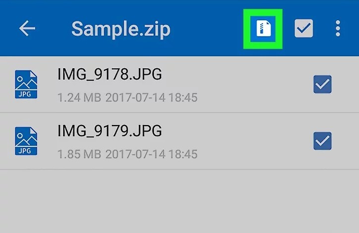 Ouvrir un fichier ZIP sur Android-4