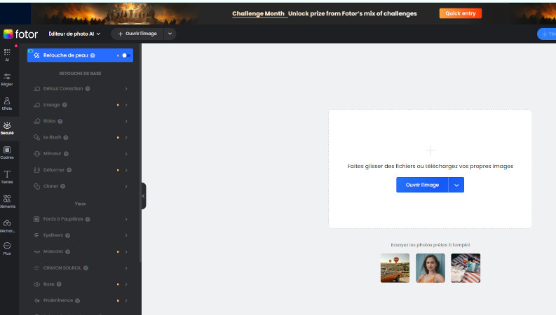 fotor-ouvrir l'image
