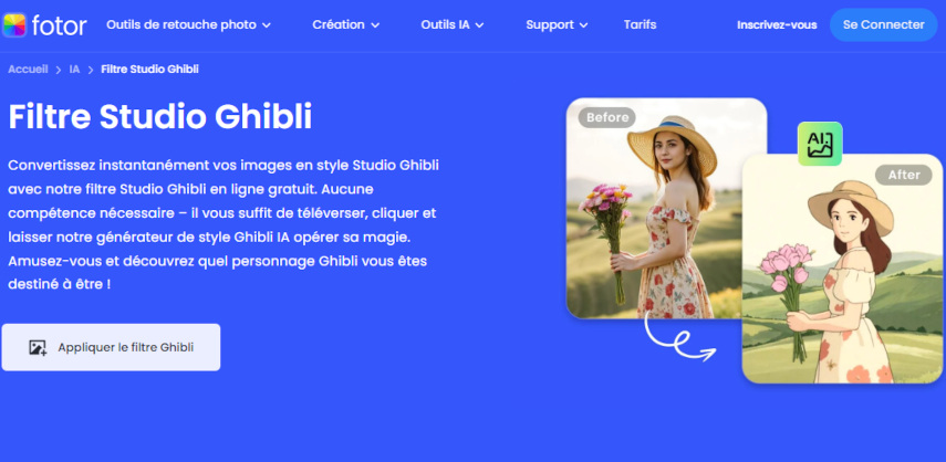convertisseur d’images Ghibli – Fotor