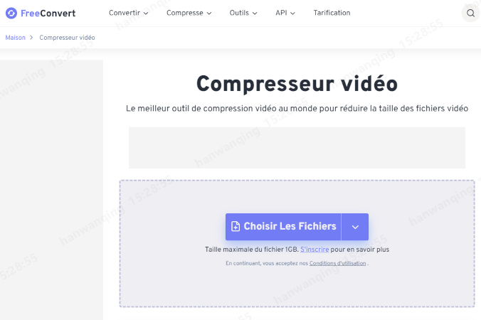 compresseur vidéo MP4 FreeConvert