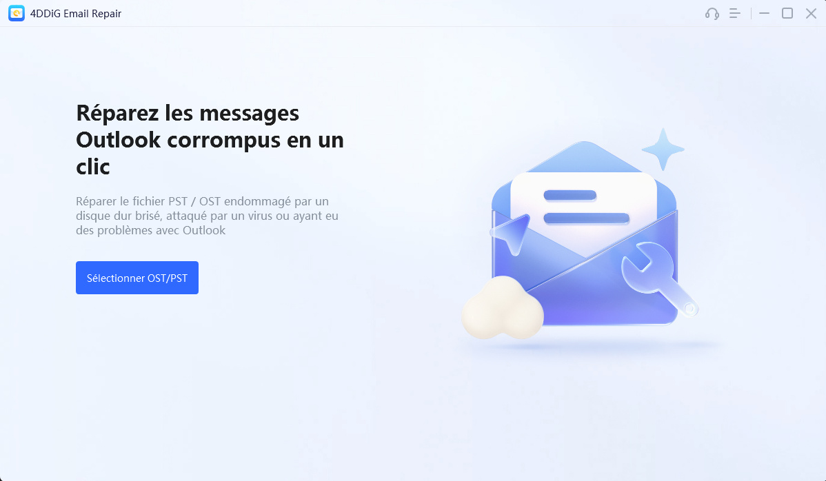 réparer le fichier PST avec 4DDiG Email Repair-1