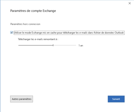 Ajuster les paramètres de synchronisation de la boîte aux lettres pour réparer l'erreur 0x800ccc0e-2