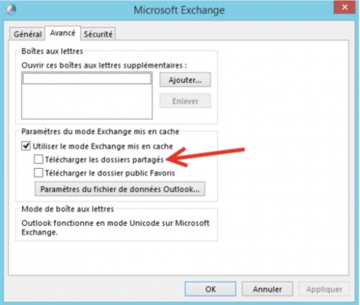Ajuster les paramètres de synchronisation de la boîte aux lettres pour réparer l'erreur 0x800ccc0e-3