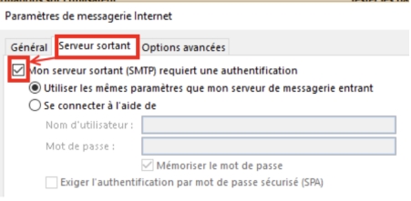 Vérifier les paramètres de messagerie Outlook pour réparer l'erreur 0x800ccc0e-3
