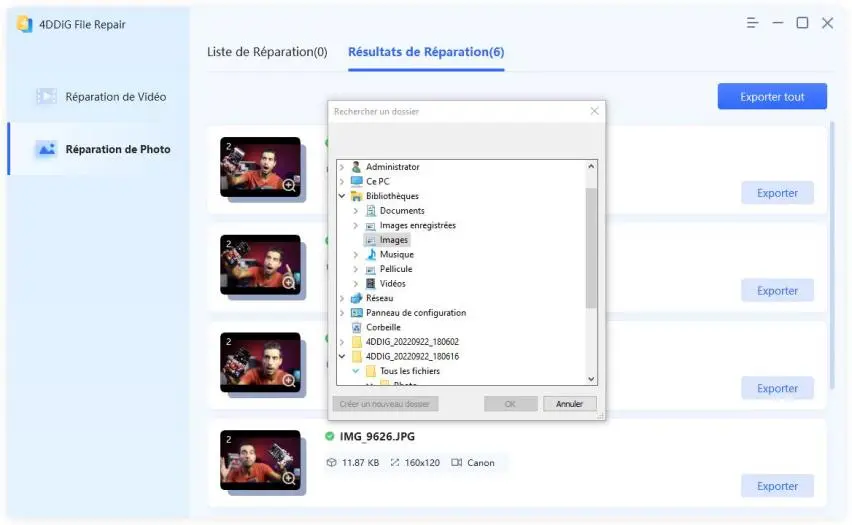Guide de 4DDiG File Repair