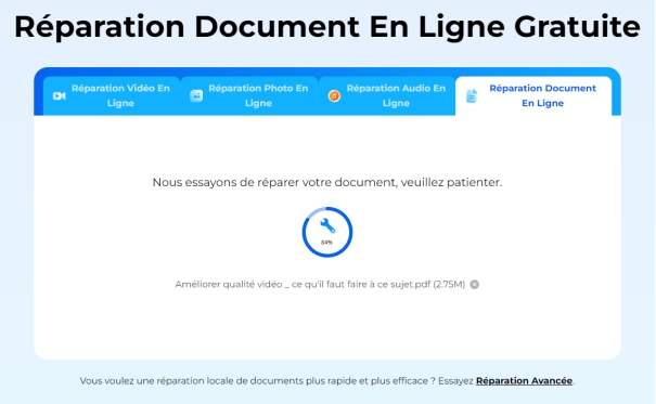 réparer un fichier pdf endommagé en ligne avec 4DDiG-3